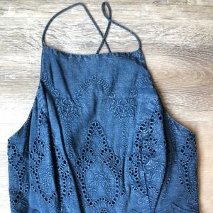Lucky Brand Vintage Denim Look Dress Small